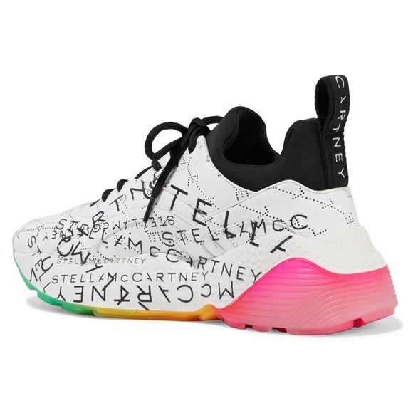 STELLA McCARTNEY Faux Leather Eclypse Monogram Sneaker, Logo Print - Picture 4 of 9